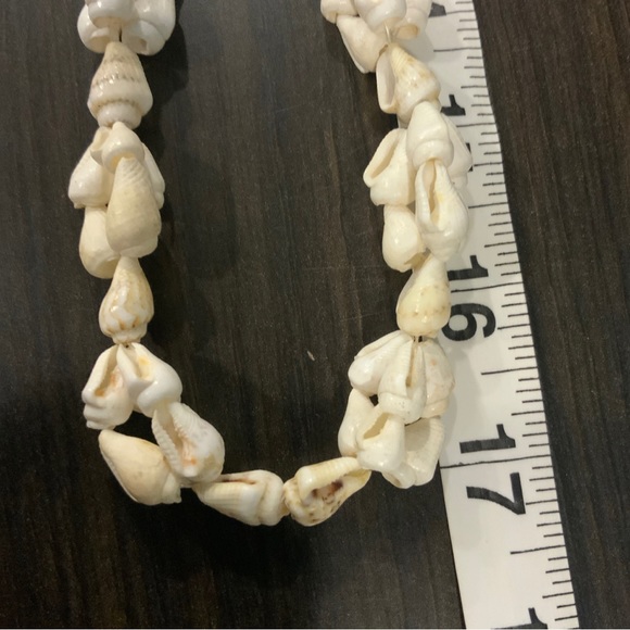Seashell Lei Tropical Tiki Luau Boho Beach Long 34” Single Strand Long Neckl… - Picture 7 of 11
